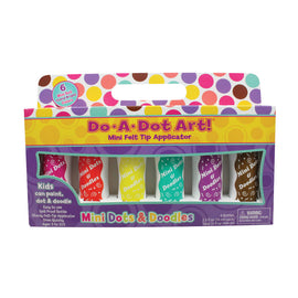 Do-A-Dot Art! Mini Felt Tip Markers, Island Bright, 2.5 Oz, Assorted Colors, Pack Of 6
