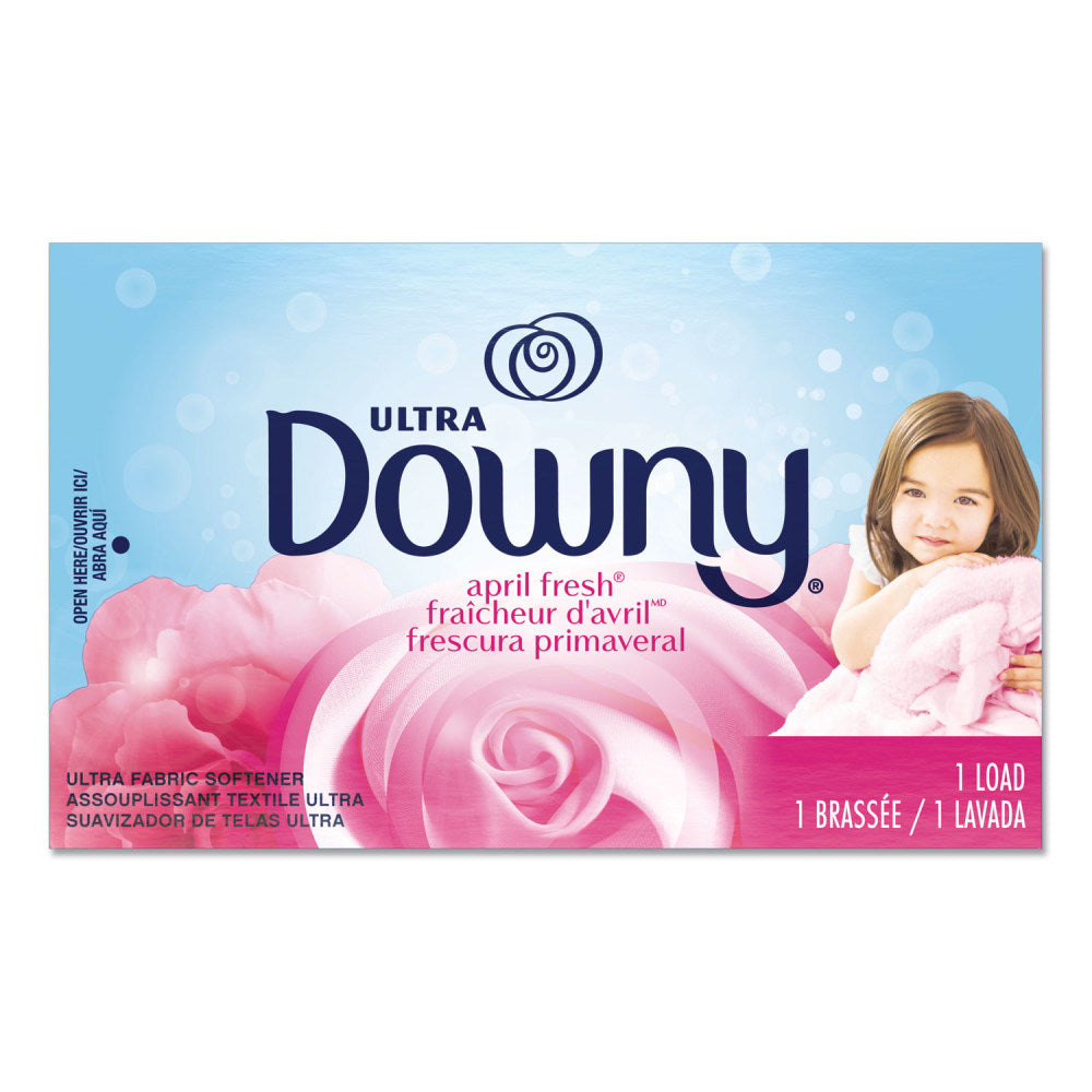 Downy Coin Vend Liquid Fabric Softener, April Fresh Scent, 0.85 Oz Single-Use Packets, Pack Of 156 Packets