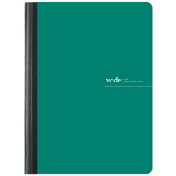 Office Depot Brand Poly Composition Book, 7-1/2in x 9-3/4in, Wide Ruled, 80 Sheets, Green