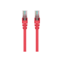 Load image into Gallery viewer, Belkin - Patch cable - RJ-45 (M) to RJ-45 (M) - 6 in - 0.2 in - UTP - CAT 6 - molded, snagless, stranded - red