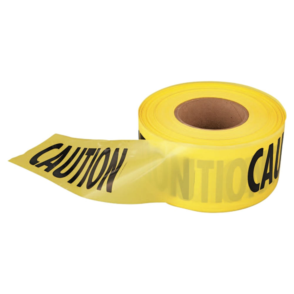 Empire Economy Caution Barricade Tape, 3in x 1000 ft, Yellow/Black