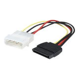 Manhattan SATA Power Cable, 4 Pin to 15 Pin, 16cm, Lifetime Warranty, Polybag - Power adapter - 4 pin internal power (M) to SATA power - 6.3 in