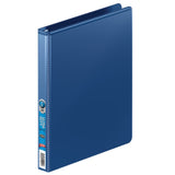 Wilson Jones Ultra-Duty Single-Touch Locking View 3-Ring Binder, 1/2in Round Rings, Blue