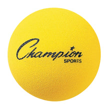 Load image into Gallery viewer, Champion Sports 4in Foam Balls, Yellow, Pack Of 18