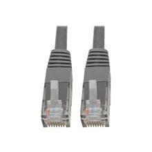 Load image into Gallery viewer, Tripp Lite Cat6 Cat5e Gigabit Molded Patch Cable RJ45 M/M 550MHz Gray 10ft - 128 MB/s - 10 ft - Gray