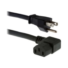 Load image into Gallery viewer, UNC Group - Power cable - NEMA 5-15P (M) to power IEC 60320 C13 right-angled - 125 V - 10 A - 6 ft - black