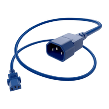 Load image into Gallery viewer, UNC Group - Power cable - power IEC 60320 C13 to IEC 60320 C14 - 250 V - 10 A - 2.5 ft - blue