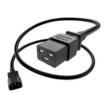 Load image into Gallery viewer, UNC Group - Power cable - IEC 60320 C14 to IEC 60320 C19 - 250 V - 15 A - 10 ft - black
