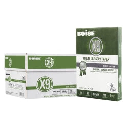 Boise X-9 Multi-Use Printer & Copy Paper, 300 Reams, White, Legal (8.5in x 14in), 150000 Sheets Per Pallet, 20 Lb, 92 Brightness