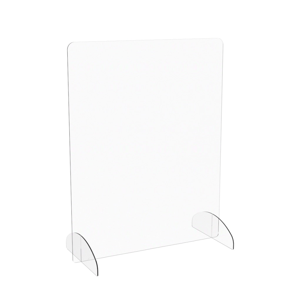 Marco Group Portable Sneeze Guard, 30in x 24in, Clear