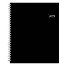 Load image into Gallery viewer, 2024 Blue Sky Weekly/Monthly Appointment Book, 8-1/2in x 11, 50% Recycled, Solid Black, January To December 2024 , 111289