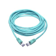 Load image into Gallery viewer, Tripp Lite Cat6a Snagless Shielded STP Patch Cable 10G, PoE, Aqua M/M 25ft - First End: 1 x RJ-45 Male Network - Second End: 1 x RJ-45 Male Network - 1.25 GB/s - Patch Cable - Shielding - Aqua