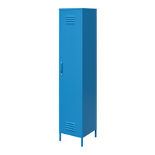 Load image into Gallery viewer, Ameriwood Home Cache Single Metal Locker Storage Cabinet, 72-7/8inH x 15inW x 15-3/4inD, Blue