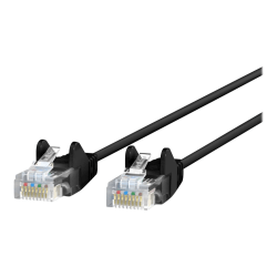Belkin CAT6 Slim Gigabit Snagless UTP Ethernet Cable - 15 ft Category 6 Network Cable for Network Device, Notebook, Desktop Computer, Modem, Router, Wall Outlet - First End: 1 x RJ-45 Network - Male - Second End: 1 x RJ-45 Network - Male - 1 Gbit/s
