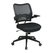 Load image into Gallery viewer, Office Star Deluxe AirGrid Mesh Mid-Back Chair, Black