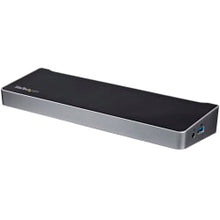 Load image into Gallery viewer, StarTech.com USB C Dock - Compatible with Windows / macOS - Supports Triple 4K Ultra HD Monitors - 60W Power Delivery - Power and Charge Laptop and Peripherals - DK30CH2DPPD - Triple Monitor Docking Station - HDMI and DisplayPort Ports - 5Gbps Throughput