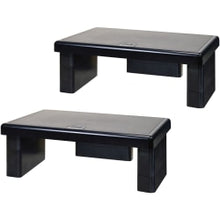 Load image into Gallery viewer, Data Accessories Company Stax MP-107 Monitor Riser Stand - 66 lb Load Capacity - 4.8in Height x 13in Width x 10.5in Depth - Recycled Plastic - Black