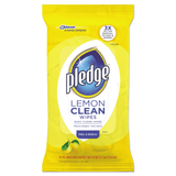 Lemon Scent Wet Wipes, Cloth, 7 x 10, White, 24/Pack, 12 Packs/Carton