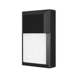 Euri EOL LED Wall Pack, 1000 Lumens, 12 Watts, 3000K, Black, 1 Each
