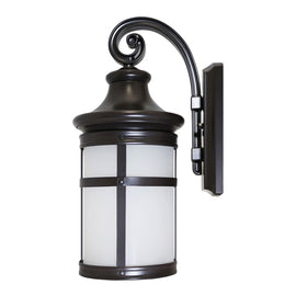 Euri Classic Wall Lantern, 1200 Lumens, 12.5 Watts, 3000K, Matte Black, 1 Each