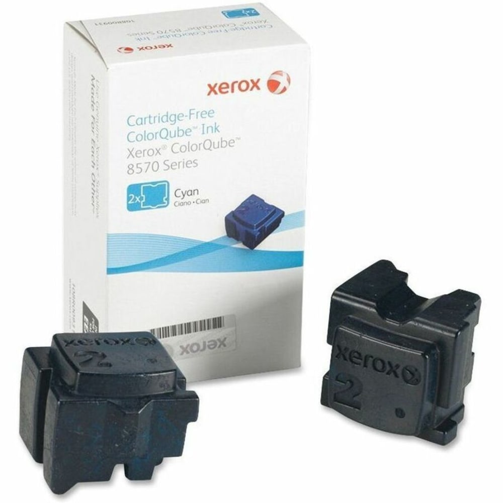 Xerox 8570 ColorQube Cyan Solid Ink, Pack Of 2, 108R00926