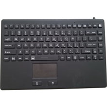 Load image into Gallery viewer, DSI WATERPROOF IP68 SILICONE TENKEYLESS KEYBOARD WITH TOUCHPAD - 87 Key - TouchPad - Windows - Black