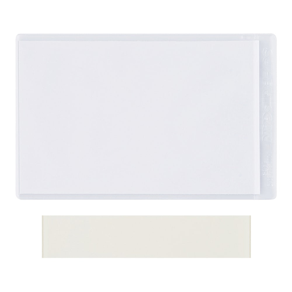 Office Depot Brand Super-Scan Press-On Vinyl Envelopes, 5in x 7in, Clear, Pack Of 50 Envelopes