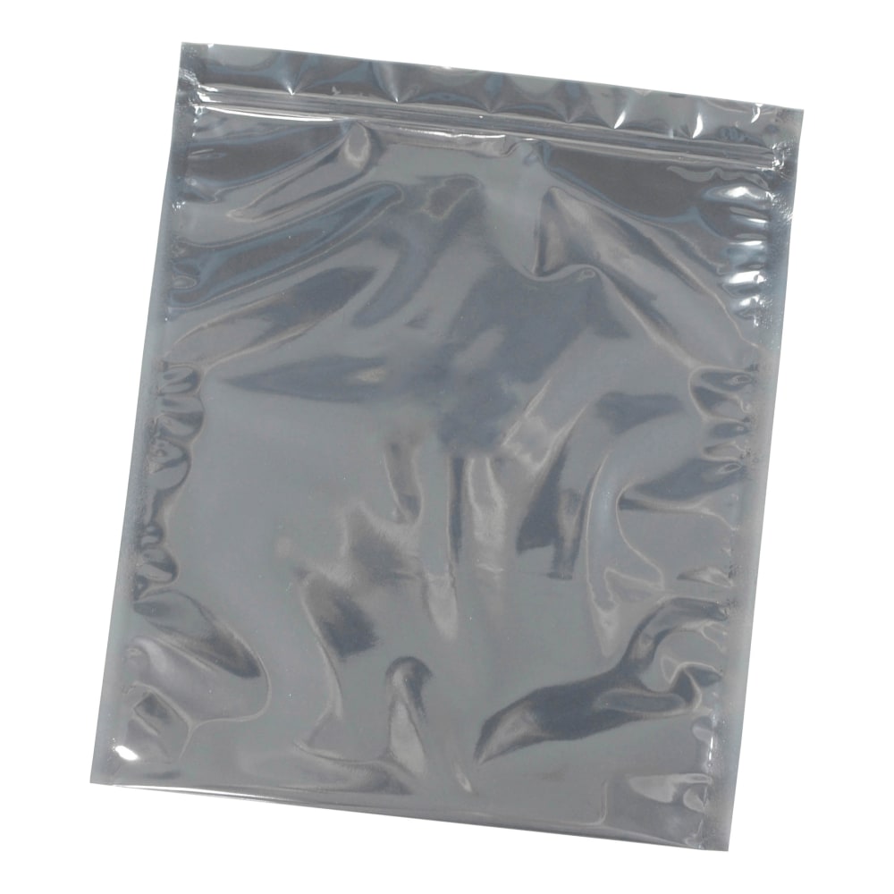 Office Depot Brand Unprinted Reclosable Static Shielding Bags, 10in x 13in, Transparent, Case Of 100 Bags