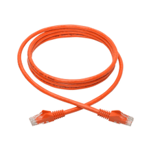 Load image into Gallery viewer, Tripp Lite Cat6 Gigabit Snagless Molded UTP Ethernet Cable, RJ45 M/M PoE, Orange, 6 ft (1.83 m)