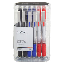 Load image into Gallery viewer, TUL GL Series Retractable Gel Pens, Bold Point, 1.0 mm, Silver Barrel, Assorted Ink Colors, Pack Of 12 Pens
