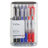 TUL GL Series Retractable Gel Pens, Bold Point, 1.0 mm, Silver Barrel, Assorted Ink Colors, Pack Of 12 Pens