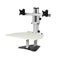 Load image into Gallery viewer, Ergo Desktop Kangaroo Elite Height-Adjustable Dual-Monitor Desk, Putty
