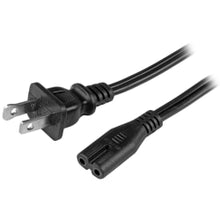 Load image into Gallery viewer, StarTech.com 6ft (2m) Laptop Power Cord, NEMA 1-15P to C7, 10A 125V, 18AWG, Laptop Replacement Power Cord, Power Brick Cable