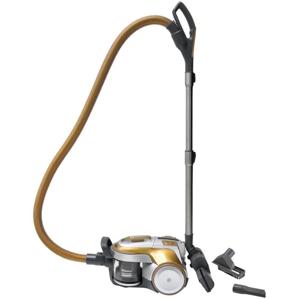 Koblenz Vacuum Titanium II - 1800 W Motor - 1.37 quart - Bagless - Telescopic Wand, Hose, Turbo Brush, Crevice Tool, Nozzle, Sofa Nozzle - Carpet, Hard Floor - 16.40 ft Cable Length - HEPA - Gold, Gray