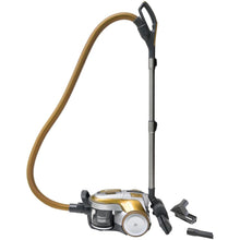 Load image into Gallery viewer, Koblenz Vacuum Titanium II - 1800 W Motor - 1.37 quart - Bagless - Telescopic Wand, Hose, Turbo Brush, Crevice Tool, Nozzle, Sofa Nozzle - Carpet, Hard Floor - 16.40 ft Cable Length - HEPA - Gold, Gray