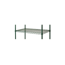 Load image into Gallery viewer, Focus Foodservice Epoxy-Coated Wire Shelf, 2inH x 24inW x 18inD, Green