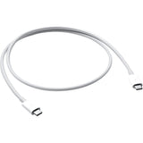 Apple Thunderbolt 3 (USB-C) Cable (0.8 m) - 2.62 ft Thunderbolt 3 Data Transfer Cable for Hard Drive, MacBook, iMac - First End: 1 x USB Type C - Male - Second End: 1 x USB Type C - Male - 40 Gbit/s - White