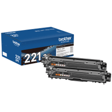 Load image into Gallery viewer, Brother TN-221 Black Toner Cartridges, Pack Of 2, TN-221BK