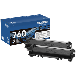 Brother Genuine Black High Yield Toner Cartridge Twin Pack TN7602PK