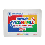 Ready 2 Learn Washable 4-In-1 Stamp Pads, Primary, Pack Of 2