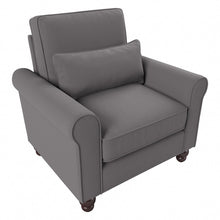 Load image into Gallery viewer, Bush Furniture Hudson Accent Chair With Arms, French Gray Herringbone Fabric, Standard Delivery