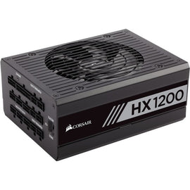 Corsair HX Series HX1200 - 1200 Watt 80 PLUS Platinum Certified Fully Modular PSU - Internal - 120 V AC, 230 V AC Input - 3.3 V DC @ 30 A, 5 V DC @ 30 A, 12 V DC @ 40 A, 12 V DC @ 800 mA, 5 V DC @ 3.5 A Output - 1200 W - 8 +12V Rails - 1 Fan(s)