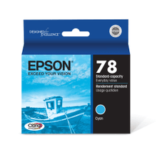 Load image into Gallery viewer, Epson 78 Claria Cyan Ink Cartridge, T078220
