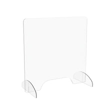 Load image into Gallery viewer, Marco Group Portable Sneeze Guard, 3in Pass Through, 24in x 24in, Clear
