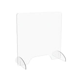 Marco Group Portable Sneeze Guard, 3in Pass Through, 24in x 24in, Clear