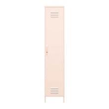 Load image into Gallery viewer, Ameriwood Home Mission District 4-Shelf Single Metal Locker Storage Cabinet, 72-13/16inH x 15inW x 15-3/4inD, Pink