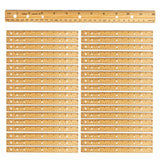 Charles Leonard Wood Economy Rulers, 12in, Brown, Pack Of 36