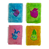 Inkology Sunny Bunnies Plush Journals, 5-7/8in x 8-1/4in, Wide Ruled, 60 Sheets, Assorted Colors, Pack Of 8 Journals