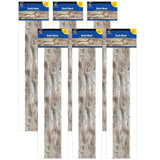 Creative Teaching Press Borders, 2-3/4in x 35in, Rustic Wood, 72 Borders Per Pack, Set Of 6 Packs