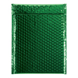 Office Depot Brand Glamour Bubble Mailers, 11-1/2inH x 9inW x 3/16inD, Green, Case Of 100 Mailers